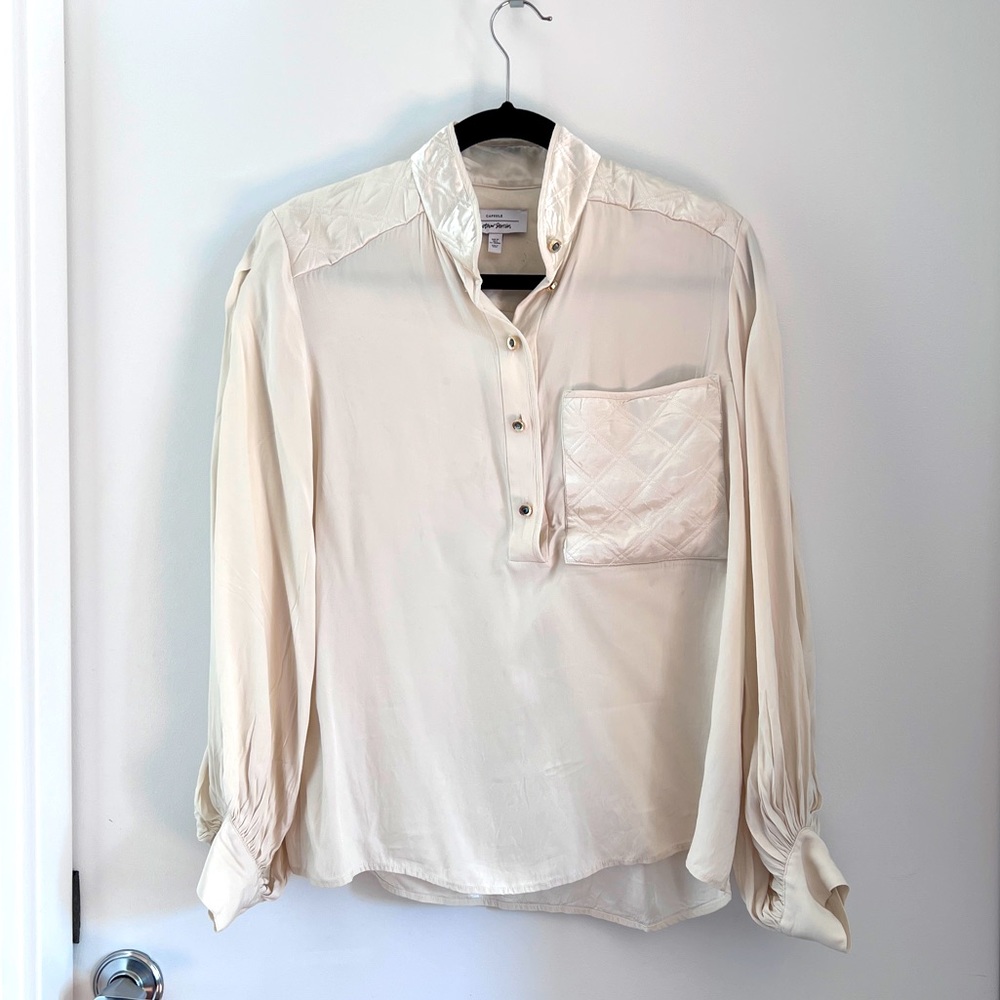 & other story satin blouse